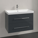 Villeroy &amp; Boch Avento 洗臉盆，附梳妝台，附 2 個拉出式隔間