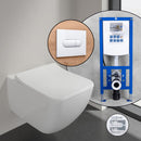 Villeroy & Boch Collaro complete SET wall-mounted toilet with neeos pre-wall element, flush plate