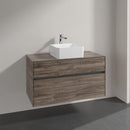 Villeroy & Boch Collaro countertop washbasin with Embrace vanity unit with 2 pull-out compartments