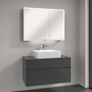 Villeroy & Boch Collaro countertop washbasin with Embrace vanity unit and My View Now mirror cabinet