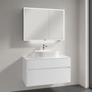 Villeroy & Boch Collaro countertop washbasin with Embrace vanity unit and My View Now mirror cabinet