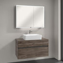 Villeroy & Boch Collaro countertop washbasin with Embrace vanity unit and My View Now mirror cabinet