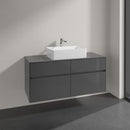 Villeroy & Boch Collaro countertop washbasin with Embrace vanity unit with 4 pull-out compartments