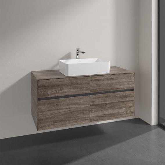 Villeroy & Boch Collaro countertop washbasin with Embrace vanity unit with 4 pull-out compartments