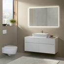 Villeroy & Boch Collaro countertop washbasin with Embrace vanity unit and More to See Lite mirror