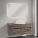Villeroy & Boch Collaro countertop washbasin with Embrace vanity unit and More to See Lite mirror