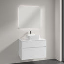 Villeroy & Boch Collaro countertop washbasin with Embrace vanity unit and More to See Lite mirror