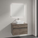 Villeroy & Boch Collaro countertop washbasin with Embrace vanity unit and More to See Lite mirror