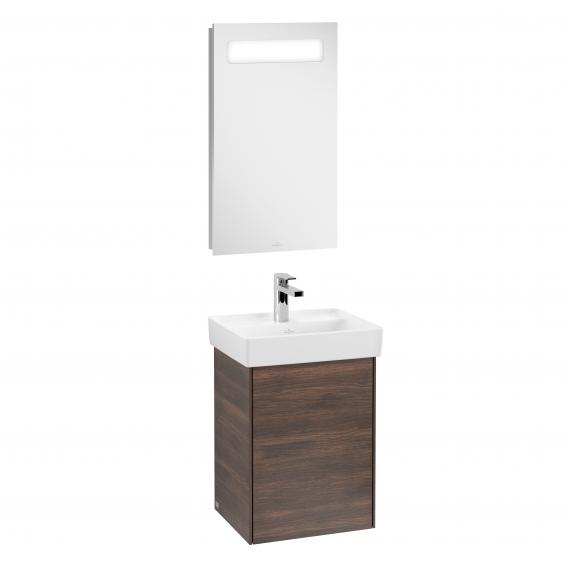 Villeroy & Boch Collaro hand washbasin with vanity unit and More to See 14 mirror