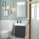 Villeroy & Boch Collaro hand washbasin with vanity unit and More to See 14 mirror