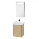 Villeroy & Boch Collaro hand washbasin with vanity unit and More to See 14 mirror
