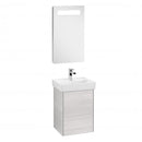 Villeroy & Boch Collaro hand washbasin with vanity unit and More to See 14 mirror