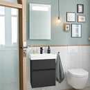 Villeroy & Boch Collaro hand washbasin with vanity unit and More to See 14 mirror