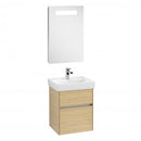 Villeroy & Boch Collaro hand washbasin with vanity unit and More to See 14 mirror