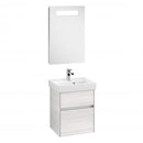 Villeroy & Boch Collaro hand washbasin with vanity unit and More to See 14 mirror