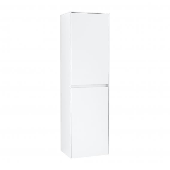 Villeroy & Boch Collaro tall unit with 2 doors and 1 laundry basket