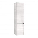 Villeroy & Boch Collaro tall unit with 2 doors and 1 laundry basket