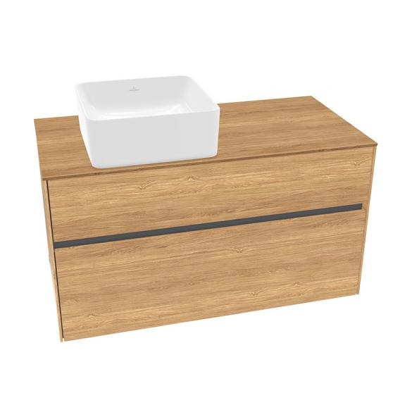 Villeroy & Boch Collaro vanity unit with 2 pull-out compartments for 1 countertop washbasin