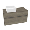 Villeroy & Boch Collaro vanity unit with 2 pull-out compartments for 1 countertop washbasin