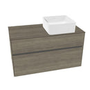 Villeroy & Boch Collaro vanity unit with 2 pull-out compartments for 1 countertop washbasin
