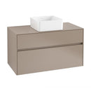 Villeroy & Boch Collaro vanity unit with 2 pull-out compartments for 1 countertop washbasin