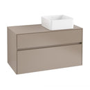 Villeroy & Boch Collaro vanity unit with 2 pull-out compartments for 1 countertop washbasin