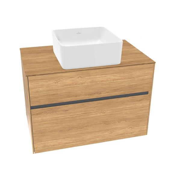Villeroy & Boch Collaro vanity unit with 2 pull-out compartments for 1 countertop washbasin