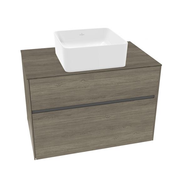 Villeroy & Boch Collaro vanity unit with 2 pull-out compartments for 1 countertop washbasin