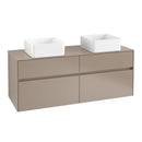 Villeroy & Boch Collaro vanity unit with 4 pull-out compartments for 2 countertop washbasins