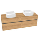 Villeroy & Boch Collaro vanity unit with 4 pull-out compartments for 2 countertop washbasins