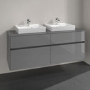 Villeroy & Boch Collaro vanity unit for 2 washbasins with 4 pull-out compartments