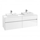 Villeroy & Boch Collaro vanity unit for 2 washbasins with 4 pull-out compartments