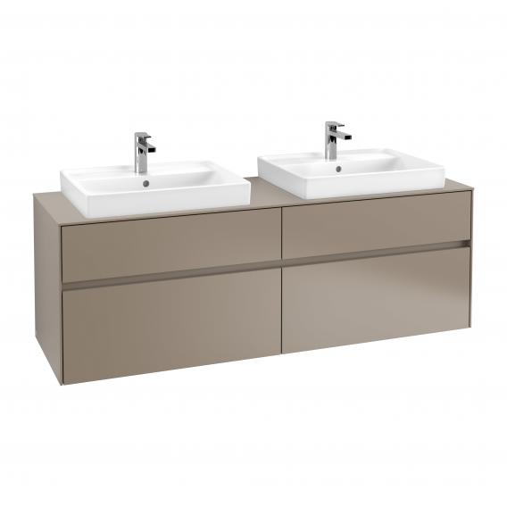 Villeroy & Boch Collaro vanity unit for 2 washbasins with 4 pull-out compartments