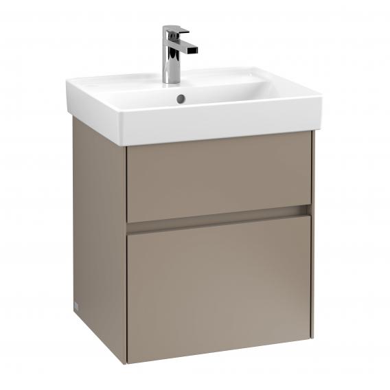Villeroy & Boch Collaro hand vanity unit with 2 pull-out compartments