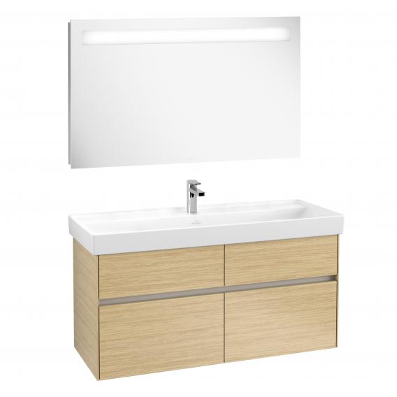Villeroy & Boch Collaro washbasin with vanity unit and More to See 14 mirror