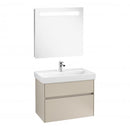 Villeroy & Boch Collaro washbasin with vanity unit and More to See 14 mirror
