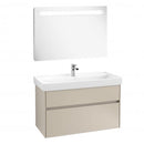 Villeroy & Boch Collaro washbasin with vanity unit and More to See 14 mirror
