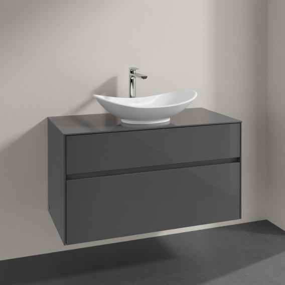 Villeroy & Boch Embrace vanity unit with 2 pull-out compartments for 1 countertop washbasin