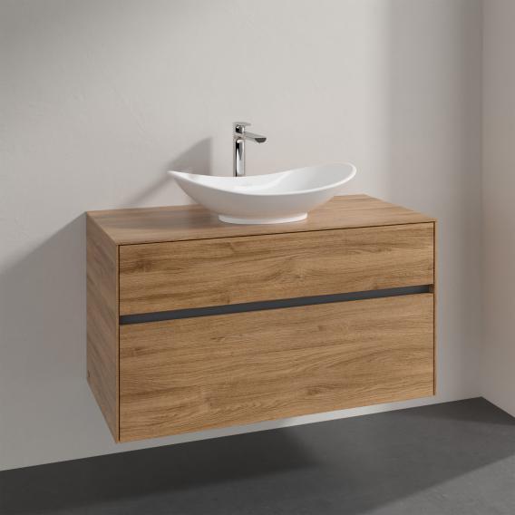 Villeroy & Boch Embrace vanity unit with 2 pull-out compartments for 1 countertop washbasin
