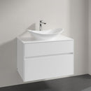 Villeroy & Boch Embrace vanity unit with 2 pull-out compartments for 1 countertop washbasin