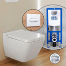 Villeroy & Boch Finion complete SET wall-mounted toilet with neeos pre-wall element flush plate