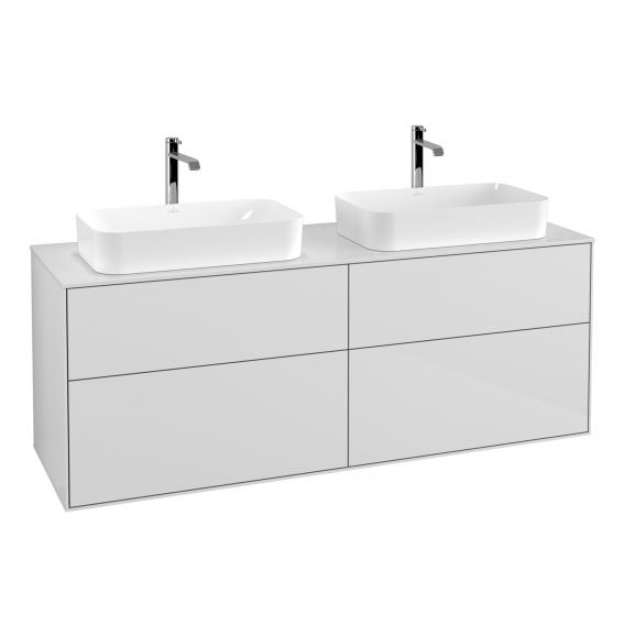 Villeroy & Boch Finion vanity unit with 4 pull-out compartments for 2 countertop basins
