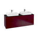 Villeroy & Boch Finion vanity unit with 4 pull-out compartments for 2 countertop basins