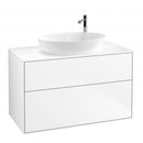 Villeroy &amp; Boch Finion 梳妝台，適用於檯面洗臉盆，附 2 個拉出式隔層