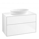 Villeroy &amp; Boch Finion 梳妝台，適用於檯面洗臉盆，附 2 個拉出式隔層