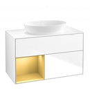 Villeroy & Boch Finion vanity unit for countertop washbasin with 2 pull-out compartments, rack element