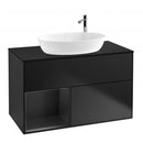 Villeroy & Boch Finion vanity unit for countertop washbasin with 2 pull-out compartments, rack element