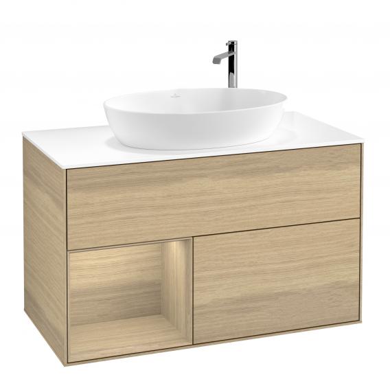 Villeroy & Boch Finion vanity unit for countertop washbasin with 2 pull-out compartments, rack element