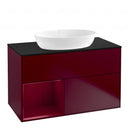 Villeroy & Boch Finion vanity unit for countertop washbasin with 2 pull-out compartments, rack element