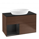 Villeroy & Boch Finion vanity unit for countertop washbasin with 2 pull-out compartments, rack element